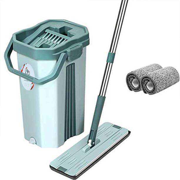 UPC Microfiber Bucket 360? Flexible Head|Floor Cleaning Pocha Flat Mop Flat Mop