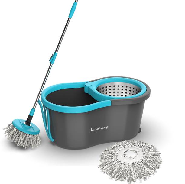 Lifelong LLMOP902 Steel Spin with Trolley Mop Set