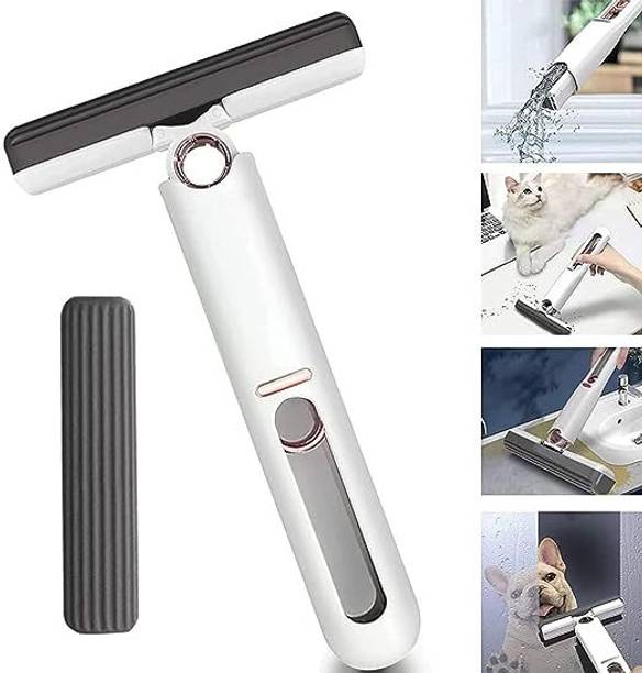 Buyviv BUYVIV Mini Mop Tools SELF-Squeeze Hand WASH-Free Absorbent with 1 Cotton Head Wet & Dry Mop