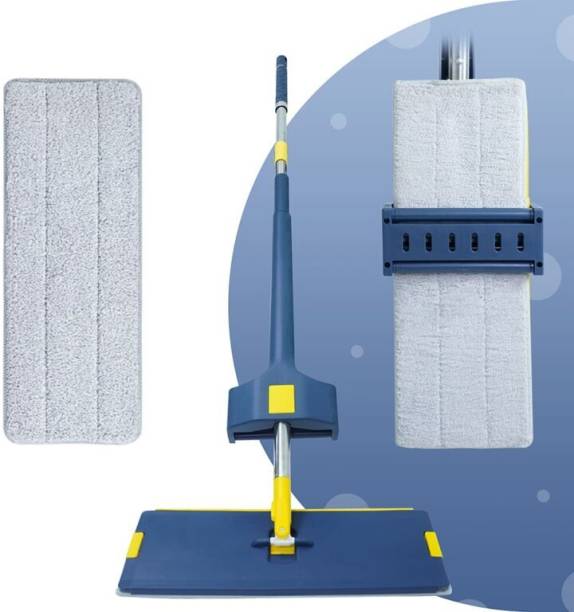 UPC Slider Squeeze Flat Mop ,Home Cleaning, Ultra Thick Super Absorbent Microfiber Mop Set