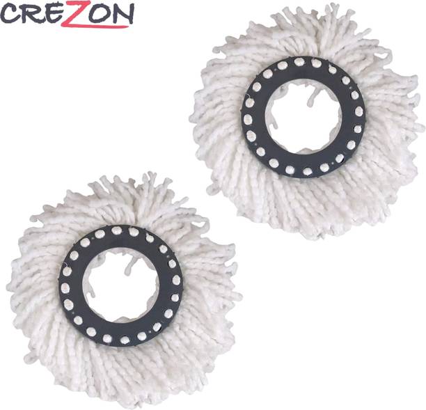 CREZON new1 Bucket Mop StickRod 2 Refill Mop Head and Rod