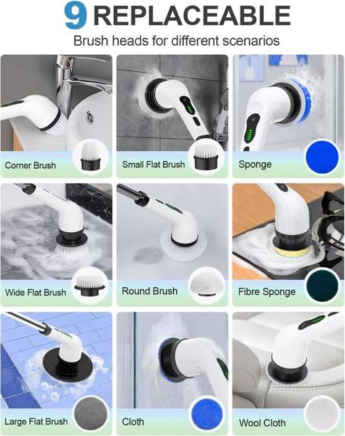 LIMBOLI 9 in 1 Cordless Electric Spin Scrubber Mop