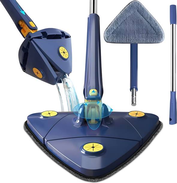 tearing Triangle Mop, 360-degree Rotatable Triangle Cleaning Mop Wet & Dry Mop