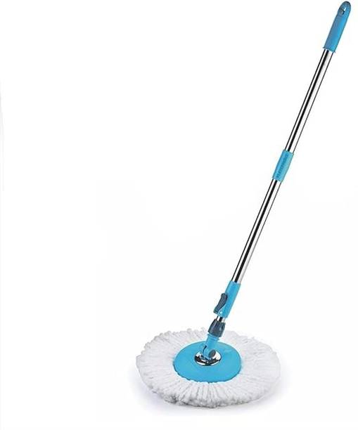 Priyank Portable Rod Stick Stainless Steel with Refill 360 Degree Rotating Pole for home Mop Head and Rod