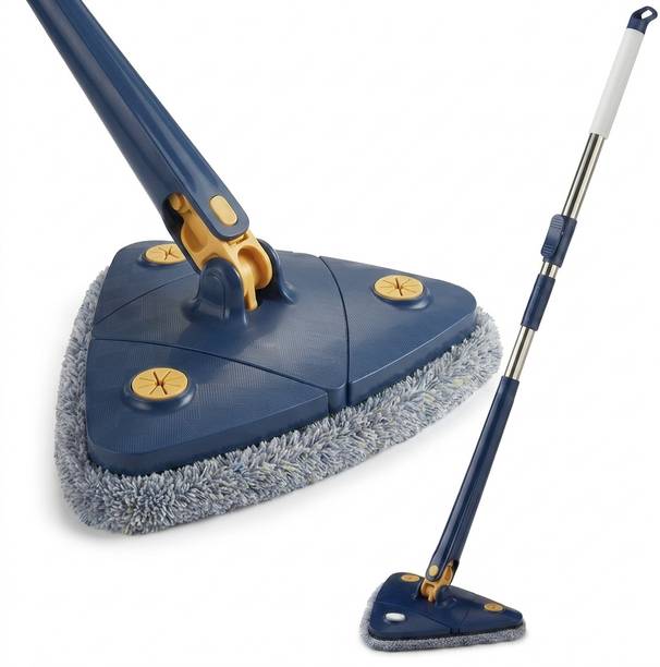 ZYGONIX 360° Rotatable Adjustable Triangle Cleaning Mop Wet & Dry Mop