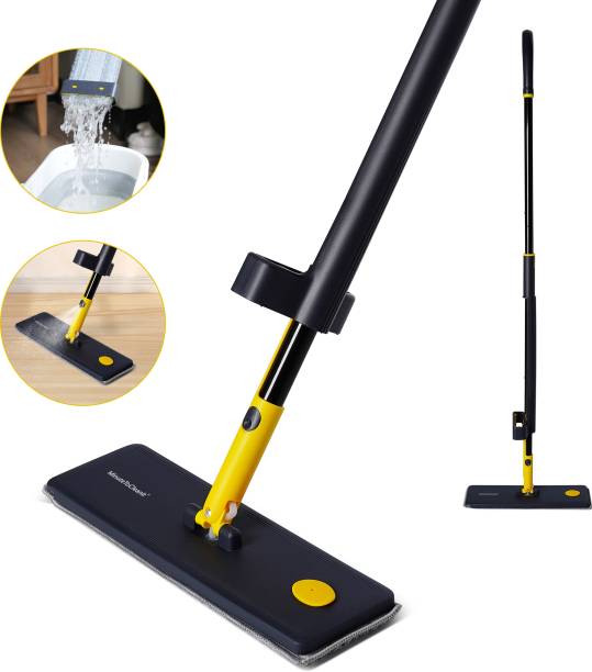 MinuteToCleanIt Easy Squeeze Flat Mop with Built in Jet Spray | Floor Cleaner Mop Wet & Dry Mop