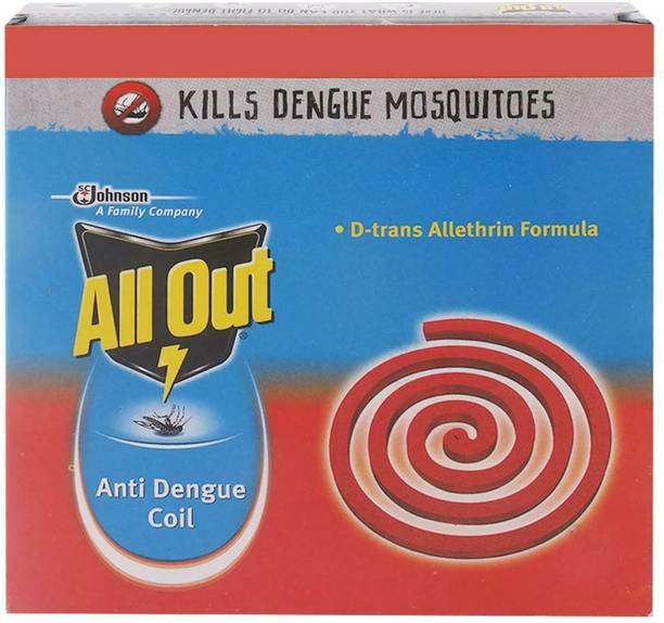 All Out Anti Dengue Mosquito Coil, Pack of 3 Box (10 Coils each box) 30 Mosquito Coil