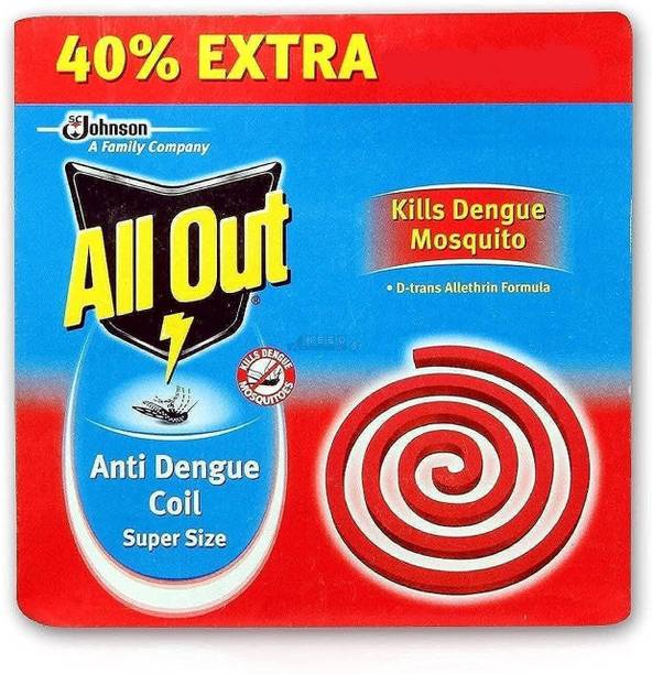 All Out Anti Dengue Coil, Pack of 2 Box (10 Coils each box) 20 Mosquito Coil