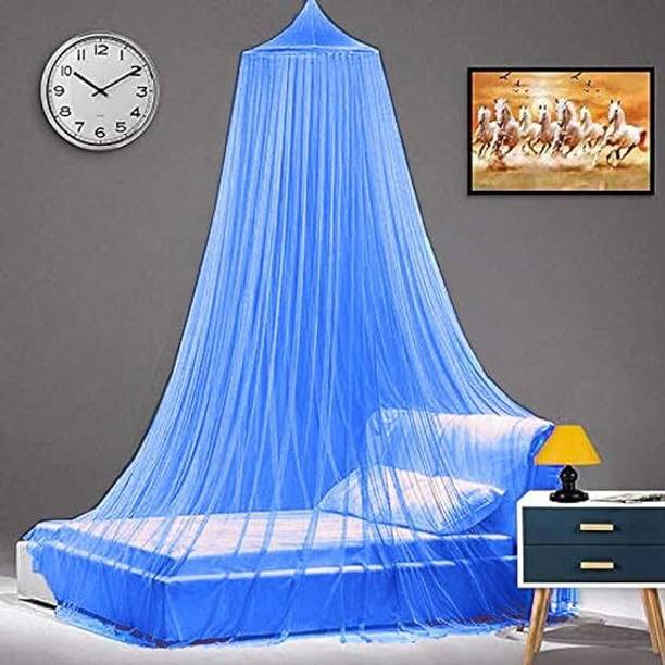 syuti Polyester Adults Washable Round Canopy Style Double Bad Mosquito Net