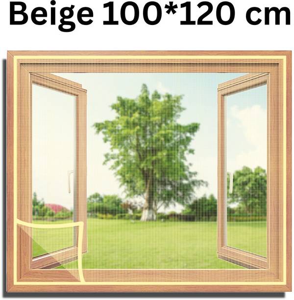 TurtleGrip 120 GSM Fiberglass Pre-Stitched Window Fibre Washable Adults Mosquito Net