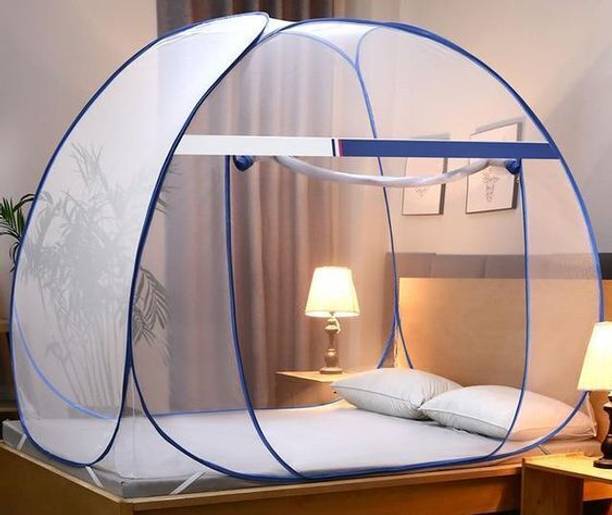 प्रिविन Best Foldable Double Bed Mosquito Net Tent for Ultimate Comfort and Protection.. पॉलिएस्टर के लिए बनाया गया मॉस्कीटो नेट
