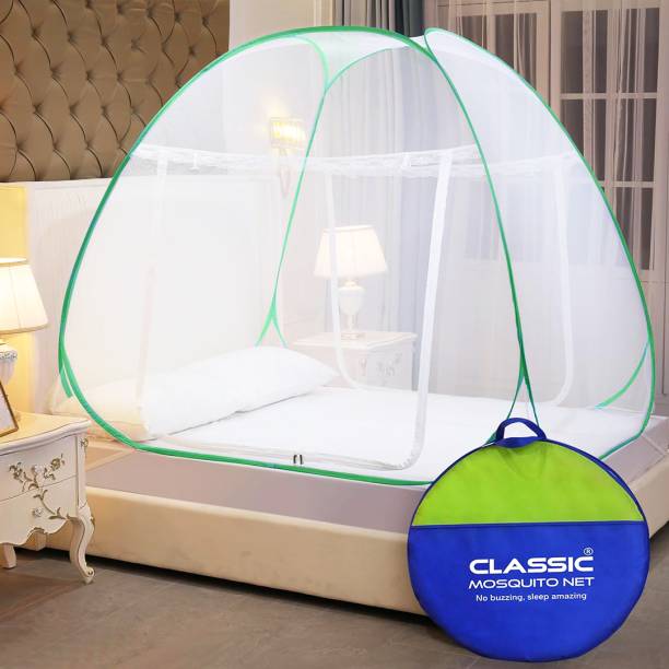 Classic Mosquito Net Polyester Adults Washable Foldable, king Size bed & Double Bed Mosquito Net