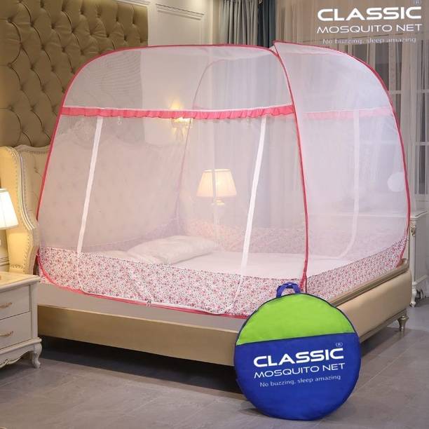 क्लासिक मोस्क्विटो नेट Foldable for Supreme King Size Bed & Double Bed पॉलिएस्टर एडल्ट के लिए बनाया गया मॉस्कीटो नेट