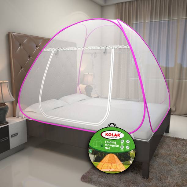 Kolar Polyester Adults Washable Double bed Mosquito Net