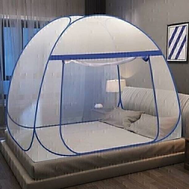 Privine Polyester Adults Washable SmartBuy Double Bed Portable also Suitable FOR KING/QUEEN size Mosquito Net