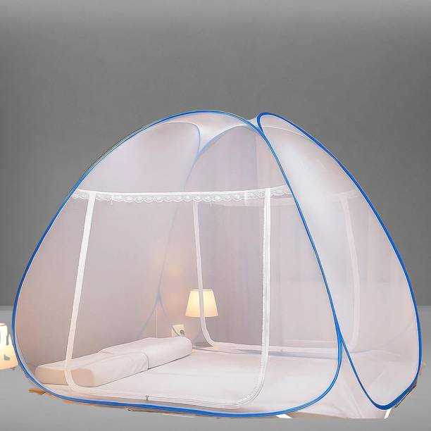 Ame Queen Bed Mosquito Protection Net Pop Up Foldable Mesh Canopy Polyester Adults Mosquito Net