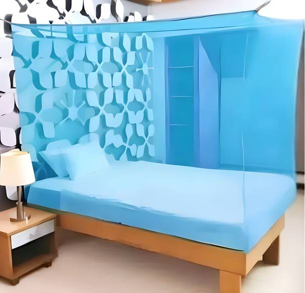 MINIKIDZ HDPE - High Density Poly Ethylene Adults Washable single bed mosquito net without stand Mosquito Net