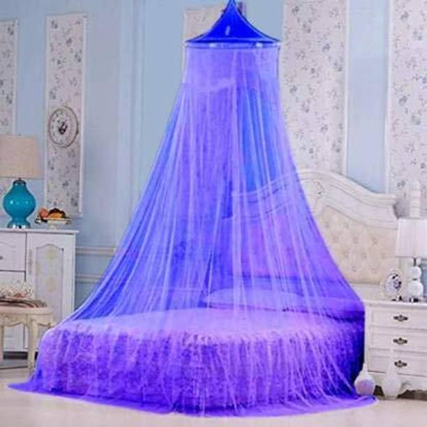 syuti Polyester Adults Washable Hanging Canopy Style Round Double Bad Mosquito Net