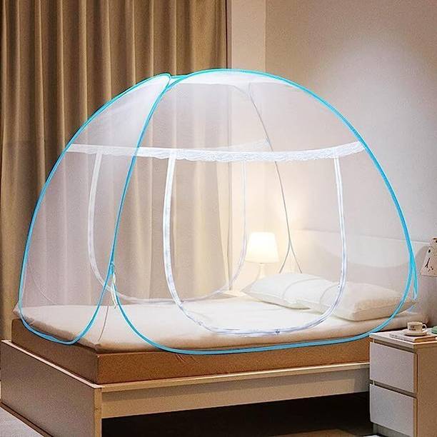 प्रिविन Polyester Adults Washable Mosquito Net-Foldable King Size-Double Bed,Queen Size. पॉलिएस्टर एडल्ट के लिए बनाया गया मॉस्कीटो नेट
