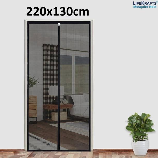 लाइफक्राफ्ट्स Auto-Closing Magnetic Door पॉलिएस्टर के लिए बनाया गया मॉस्कीटो नेट