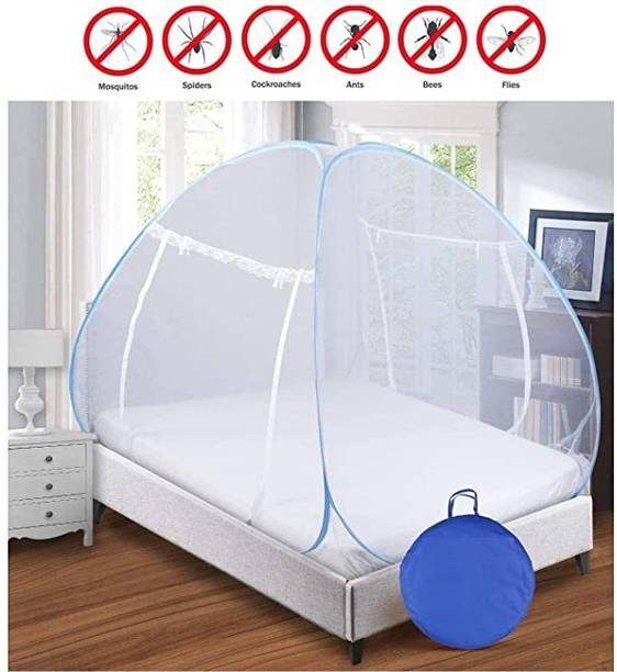 Comfortnet HDPE - High Density Poly Ethylene Adults Washable Double Bed Mosquito net. BL130 HDPE - High Density Poly Ethylene Washable Adults Mosquito Net