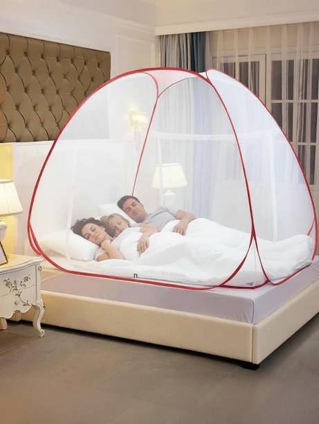 Classic Mosquito Net Foldable, king Size bed & Double Bed Polyester Washable Adults Mosquito Net