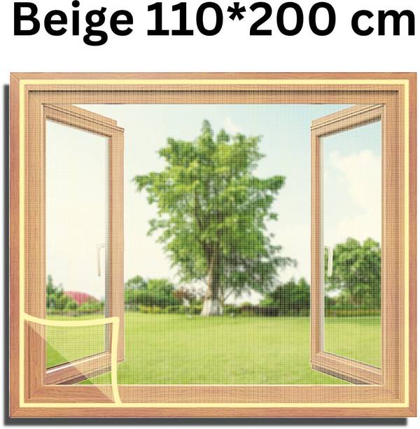TurtleGrip 120 GSM Fiberglass Pre-Stitched Window Fibre Washable Adults Mosquito Net