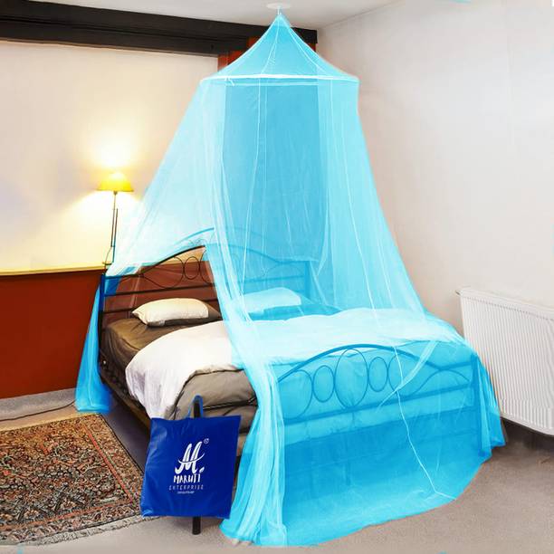 Maruti Enterprise Canopy double bed outdoor Polyester Washable Adults Mosquito Net