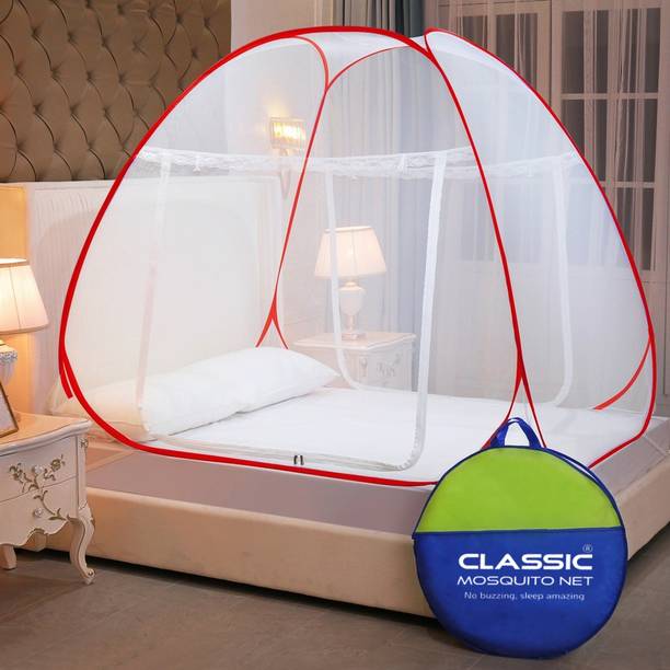 Classic Mosquito Net Polyester Adults Washable Foldable, king Size bed & Double Bed Mosquito Net