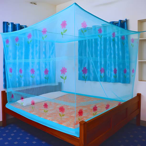FB enterprise Cloud Soft Ultra-Fine Mesh Mosquito Net with Strong Stitching HDPE - High Density Poly Ethylene Washable Adults Mosquito Net