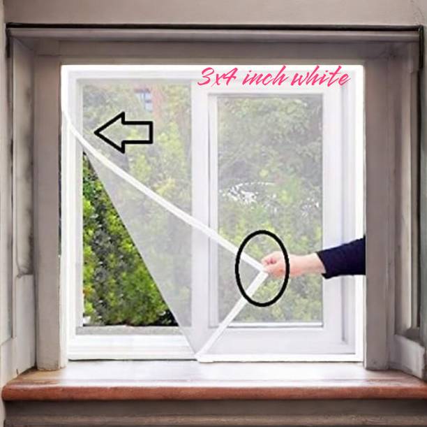 ZIMBLE Fibre Adults Washable Windows Mosquito Net, Insect Net Frame/120 GSM Highly Durable and safe Mosquito Net