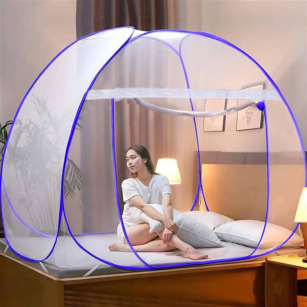 Aetrius Polyester Adults Washable Polyester Adults Mosquito Net, Foldable Nets for Double Bed Mosquito Net