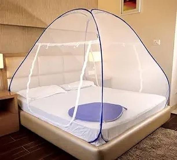 SIFRA Polyester Adults Washable Mosquito Net With Heavy Bag Mosquito Net