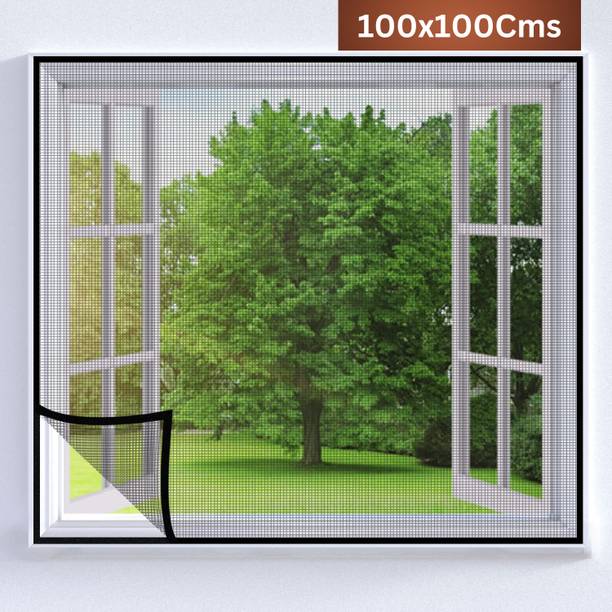 TurtleGrip Fibre Adults Washable Pre-Stitched Fiberglass Window Mosquito Net for All Types of Windows,120 GSM Mosquito Net