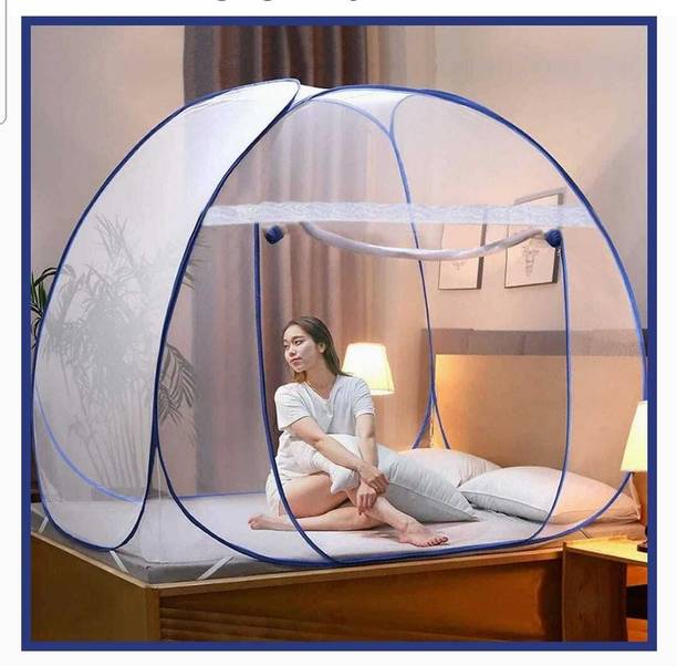 Adbra HDPE - High Density Poly Ethylene Adults Washable DOUBLE BED- MOSQUITO NETT7 Mosquito Net