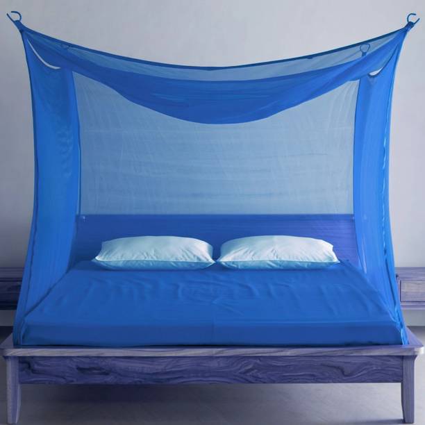 MINIKIDZ HDPE - High Density Poly Ethylene Adults Washable double bed insect and mosquito net {6x7 ft} Mosquito Net