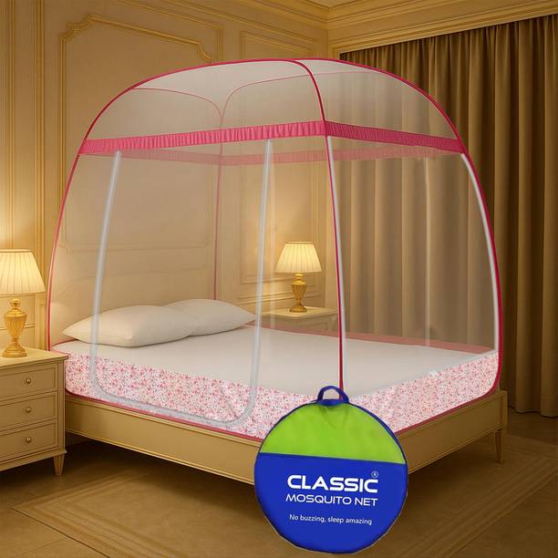 Classic Mosquito Net Polyester Adults Washable Foldable for Supreme King Size Bed & Double Bed Mosquito Net