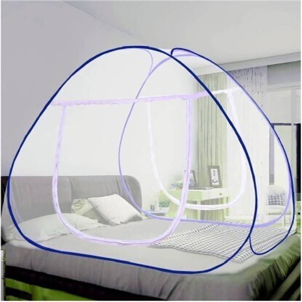 MARATHON Polyester Adults Washable Polyester Foldable Portable Insect Screen Machhardani for King Size Double Bed Mosquito Net