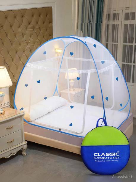 Classic Mosquito Net design (limited edition)|Double Bed & King Size Foldable Machardani Polyester Washable Adults Mosquito Net