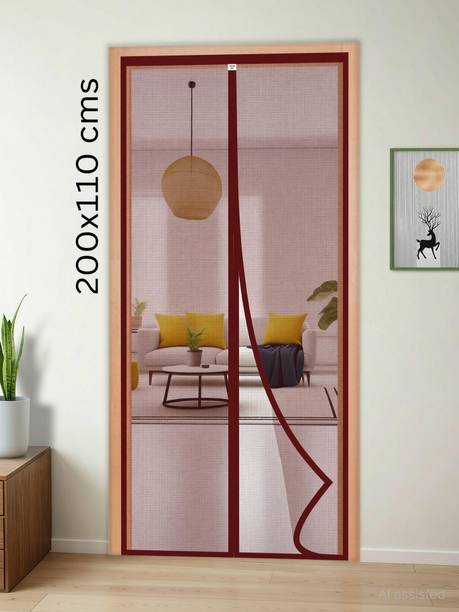 TurtleGrip Auto-Closing Magnetic Door Polyester Washable Adults Mosquito Net