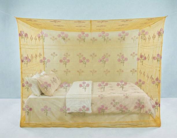 FB enterprise Exclusive Designer Pink Bed Canopy Net – Ultimate Comfort & Protection Cotton Washable Adults Mosquito Net