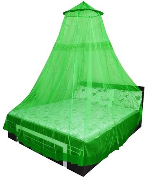 syuti Polyester Adults Washable Ceiling Canopy style Round Foldable Double Bad Mosquito Net