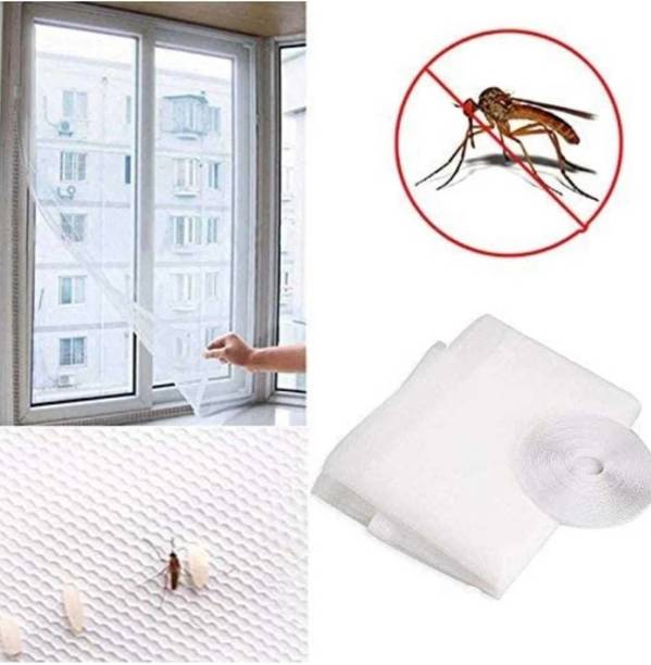 Divyanshi Polyester Adults Washable Polyester Adults Washable WINDOW NET 4X5 WHITE Mosquito Net Mosquito Net