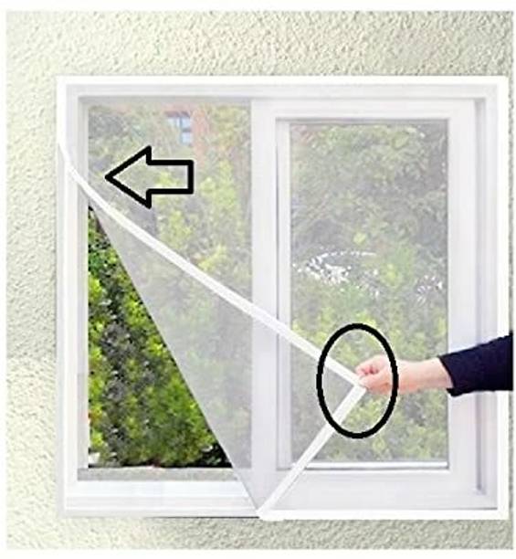 Divyanshi Polyester Adults Washable WINDOW MOSQUITO NET WHITE 3X3 Mosquito Net