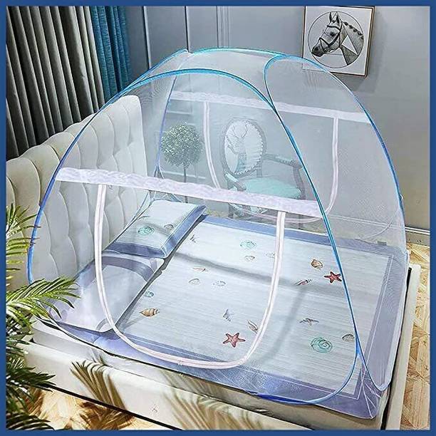 PankajTraders Polyester Adults Washable Polyester Adults Foldable , Situable For 6x6, 6.5x6.5, 6.9x6.9 Feet Mosquito Net