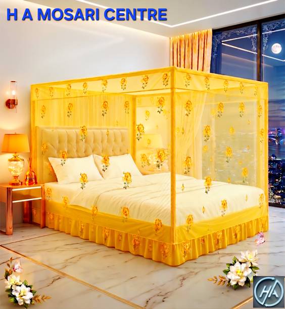 H A MOSARI CENTRE New Arrival Double bed Colouring Mosquito net HDPE - High Density Poly Ethylene Washable Adults Mosquito Net