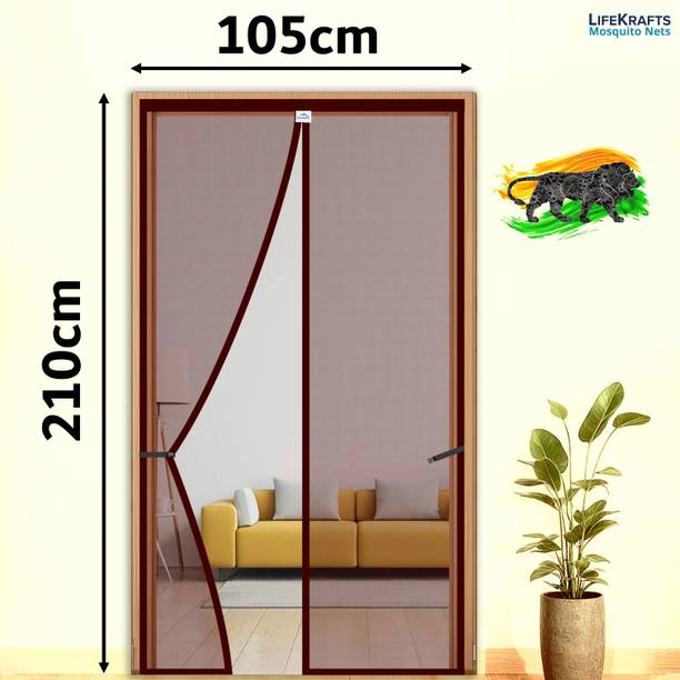 Lifekrafts Polyester Adults Washable Auto-Closing Magnetic Door Mosquito Net