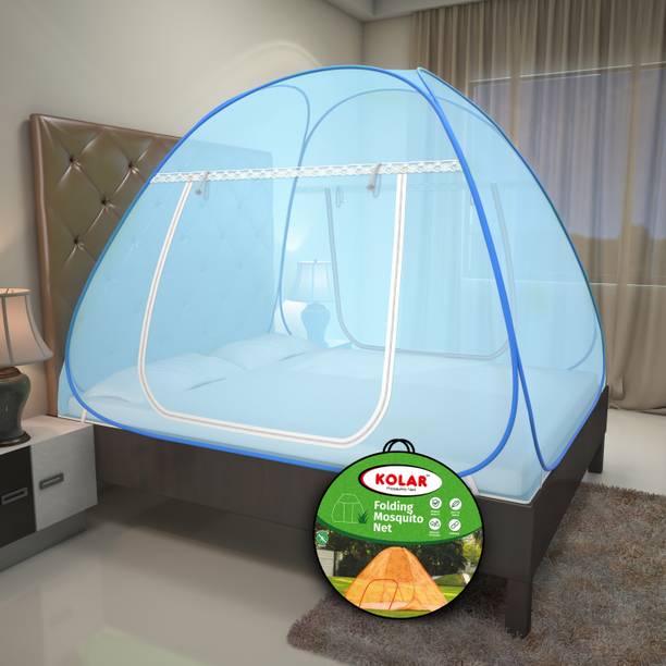 Kolar Polyester Adults Washable Net for Double Bed Premium Machardani,Strong & Durable,King Size Mosquito Net