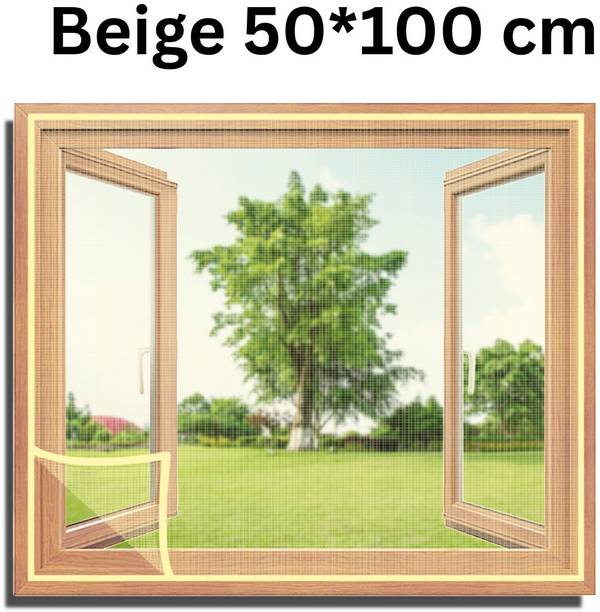 TurtleGrip 120 GSM Fiberglass Pre-Stitched Window Fibre Washable Adults Mosquito Net