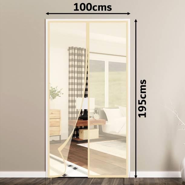 Lifekrafts Polyester Adults Washable Auto-Closing Magnetic Door Mosquito Net